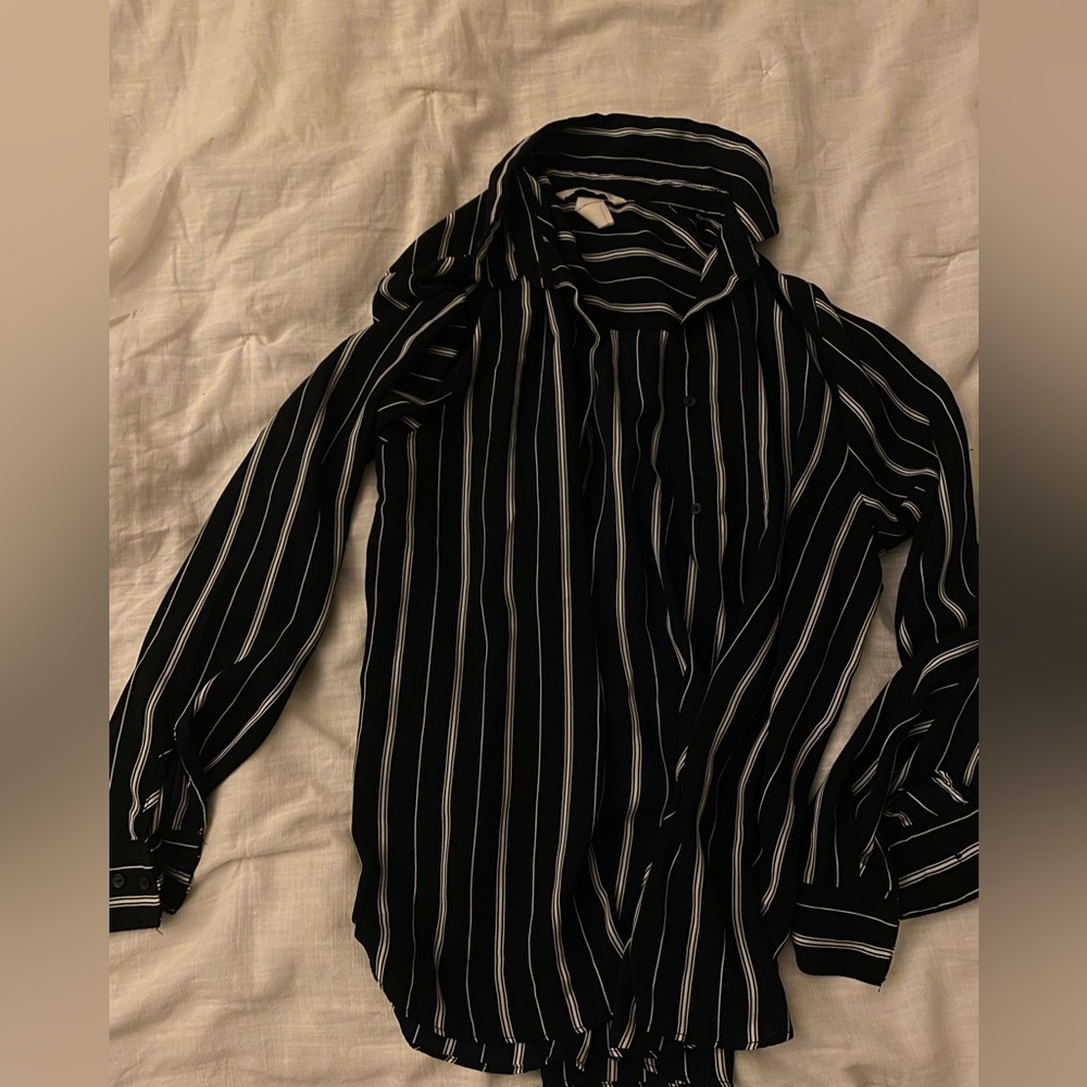 Basic Striped Button Down